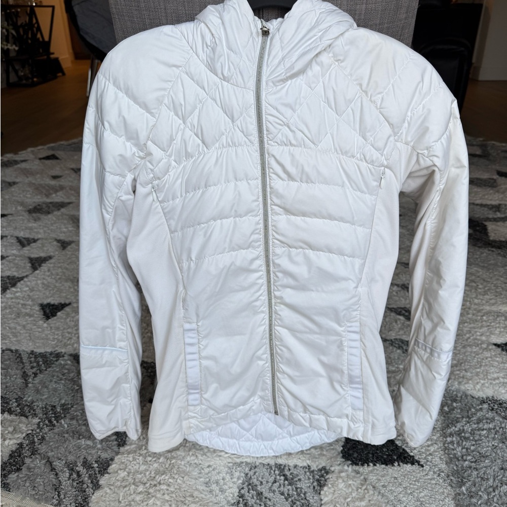 Lululemon Women's White Down Filled Running Jacket